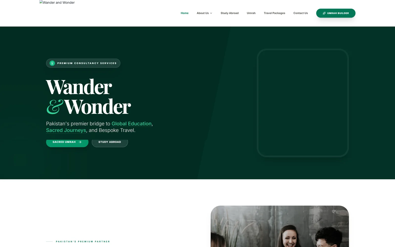 Wander and Wonder — Web Development case study