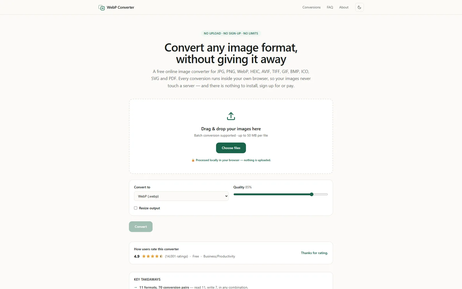 WebP Converter — Web Apps case study