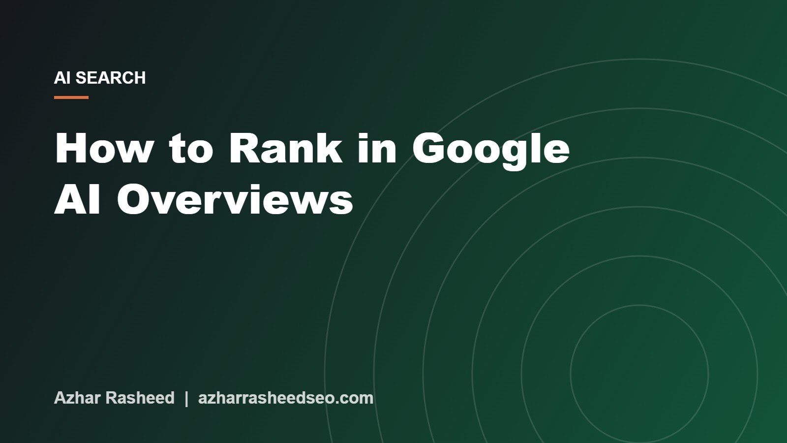 How to rank in Google AI Overviews cover