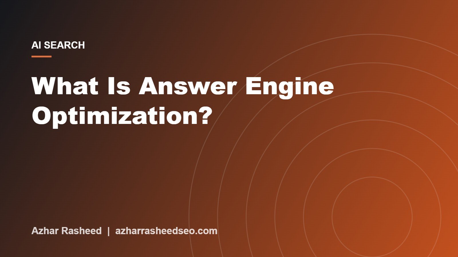 What is answer engine optimization AEO cover