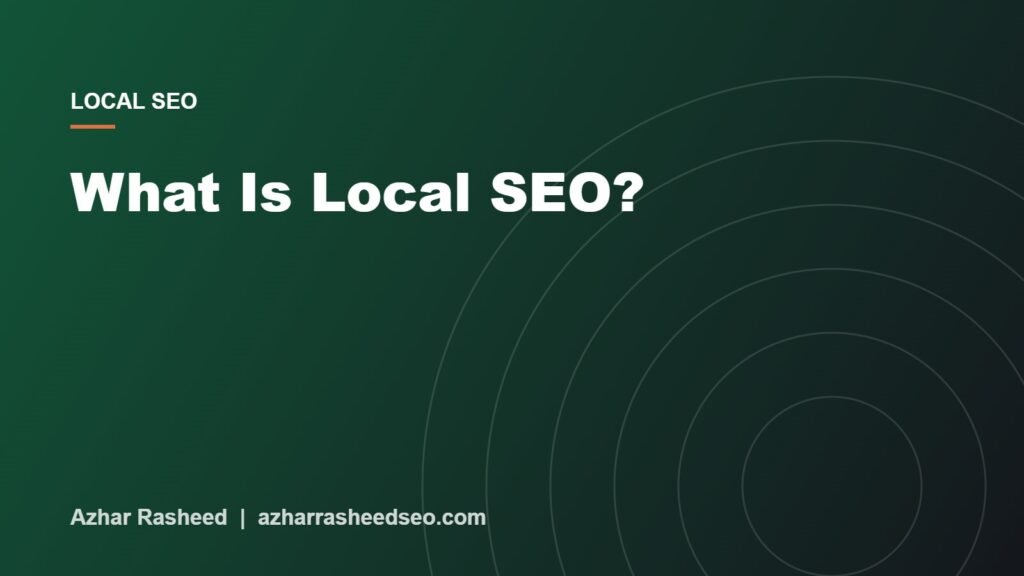 What is local SEO guide cover